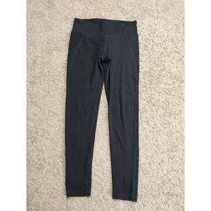 Prana Women Capri Leggings Sports Running Black Training Black Sz S